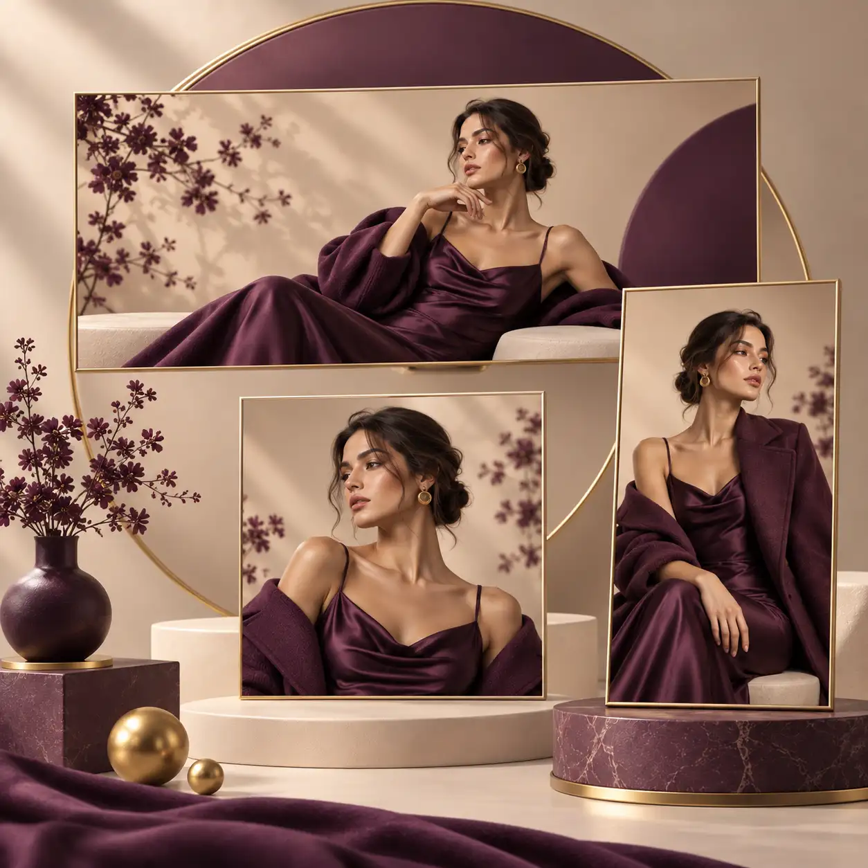 One campaign image adapted into coordinated marketing formats