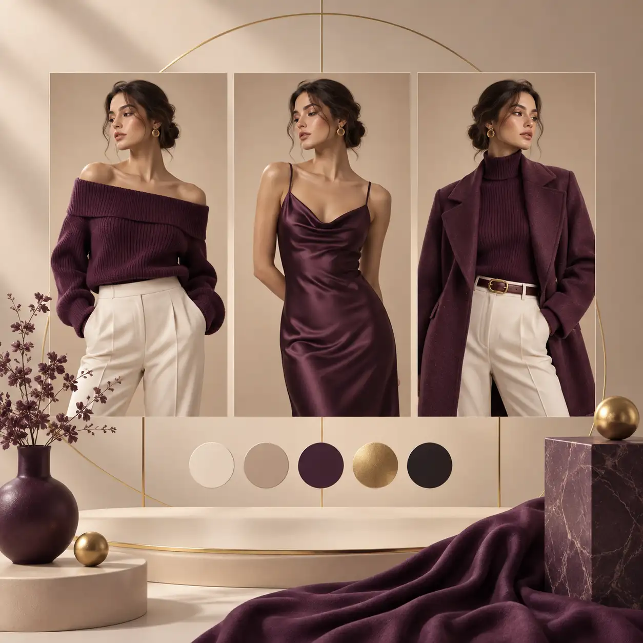 A coordinated fashion collection showing a consistent brand look
